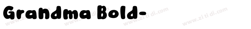 Grandma Bold字体转换